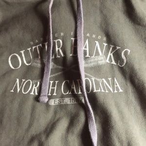 Gray outer banks North Carolina hoodie